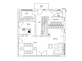 Fertighaus Vitalhaus Zorneding von Regnauer Hausbau, Satteldach-Klassiker Grundriss 2