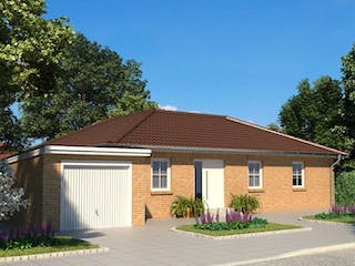 Massivhaus Weissbuche 112 von Baufuchs-Massivhaus Schlüsselfertig ab 223900€, Außenansicht 1