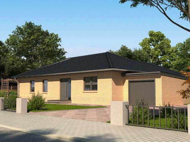 Massivhaus Weissbuche 130 von Baufuchs-Massivhaus Schlüsselfertig ab 234500€, Außenansicht 1