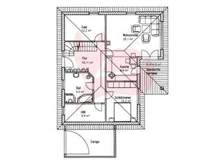 Massivhaus Weissbuche 96 von Baufuchs-Massivhaus Schlüsselfertig ab 195000€, Bungalow Grundriss 1