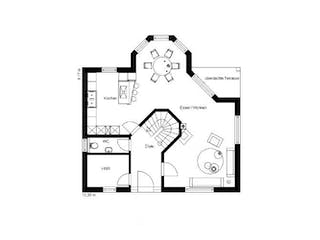 Massivhaus WHITE PEARL 130 FINESSE von domoplan massivhaus,  Grundriss 1