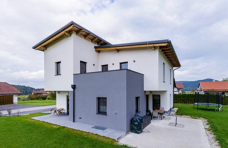 Massivhaus WimbergerHaus Kundenhaus Eckmüller von Wimberger Bau, Außenansicht 1
