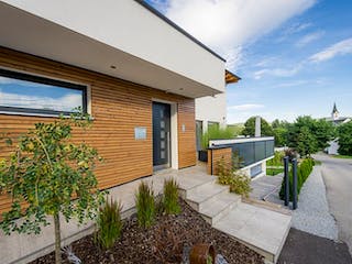 Massivhaus WimbergerHaus Kundenhaus Fröller von Wimberger Bau,  Außenansicht 1