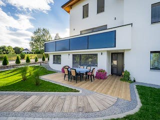 Massivhaus WimbergerHaus Kundenhaus Fröller von Wimberger Bau,  Außenansicht 2