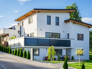 Massivhaus WimbergerHaus Kundenhaus Fröller von Wimberger Bau,  Außenansicht 3