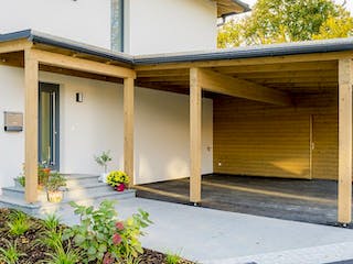 Massivhaus WimbergerHaus Kundenhaus S von Wimberger Bau, Stadtvilla Außenansicht 2