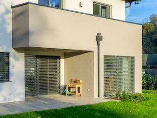 Massivhaus WimbergerHaus Kundenhaus S von Wimberger Bau, Stadtvilla Außenansicht 1