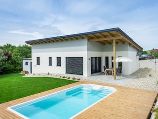 Massivhaus WimbergerHaus Kundenhaus Wieser von Wimberger Bau, Bungalow Außenansicht 2