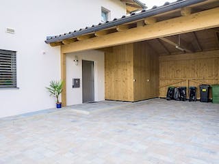 Massivhaus WimbergerHaus Kundenhaus Ziermayr von Wimberger Bau, Stadtvilla Außenansicht 1