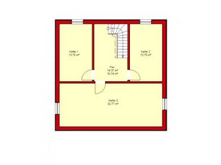 Massivhaus Würzburg 137 von PRO-IM Neo,  Grundriss 1