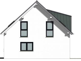 Massivhaus Zweifamilienhaus 143 von Grundsteinhaus Schlüsselfertig ab 277800€,  Außenansicht 2