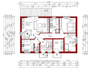 Massivhaus Zweifamilienhaus 143 von Grundsteinhaus Schlüsselfertig ab 277800€,  Grundriss 2