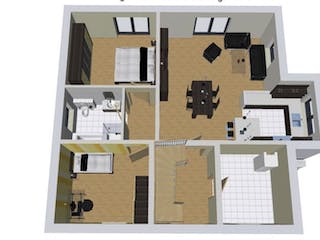 Massivhaus Zweifamilienhaus DUO 180 ZD von Wäller-Haus Schlüsselfertig ab 379900€,  Grundriss 2