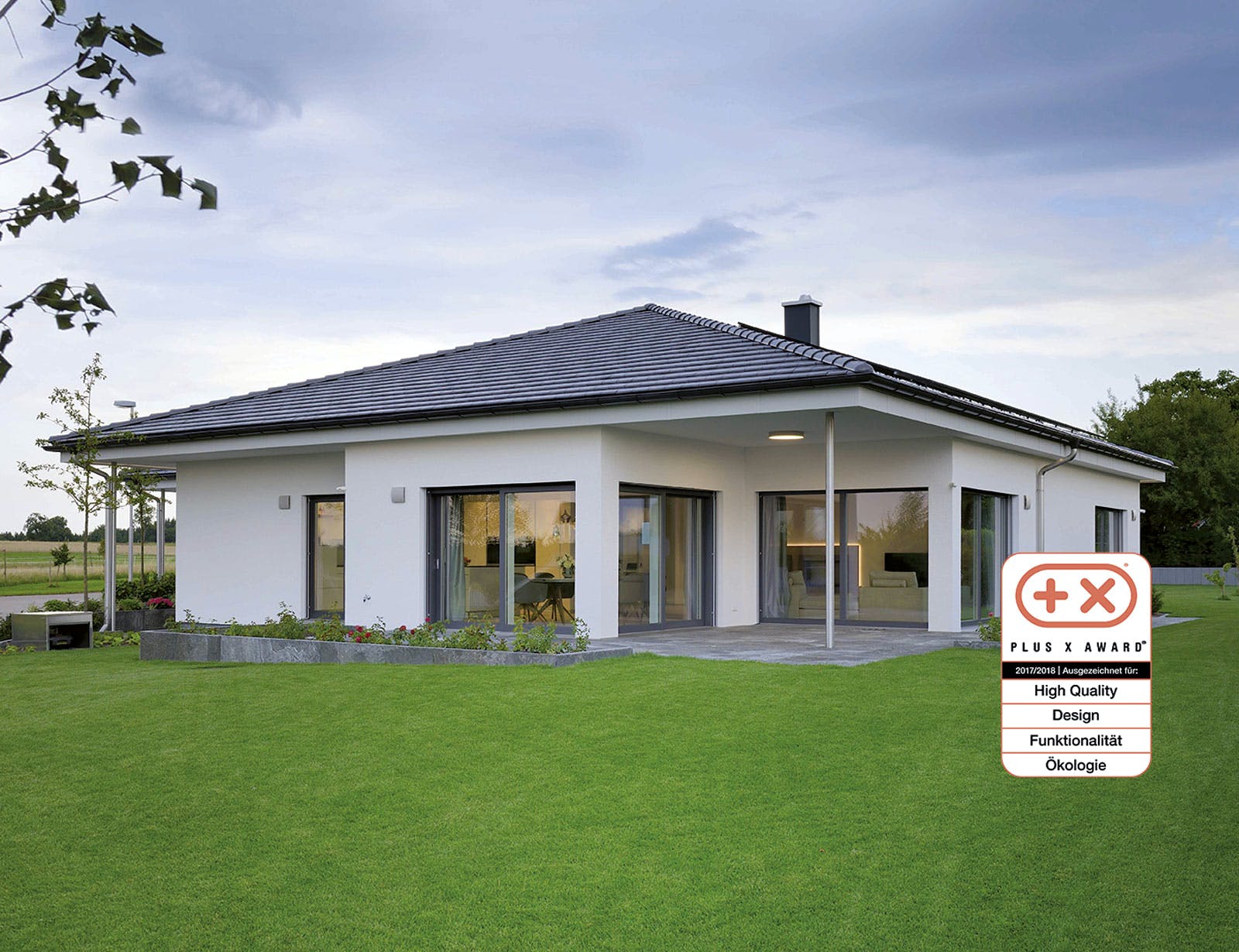 Fertighaus MH Vita von Fertighaus WEISS Schlüsselfertig ab 617202€, Bungalow Außenansicht 1