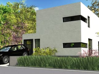 Massivhaus Modern Times von Wagener Systemhausbau Schlüsselfertig ab 190000€, Cubushaus Außenansicht 1