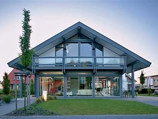 Fertighaus Ästhetik - Musterhaus Langenhagen von Meisterstück-HAUS Schlüsselfertig ab 676540€, Fachwerk Außenansicht 3