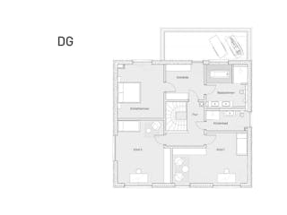 Massivhaus Hanghaus mit Einliegerwohnung und Pool von MYMassivhaus, Stadtvilla Grundriss 2