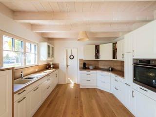 Blockhaus D138 Seifert von Frammelsberger R. Ingenieur-Holzbau, Satteldach-Klassiker Innenansicht 3