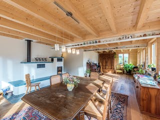 Blockhaus B420 Montigel von Frammelsberger R. Ingenieur-Holzbau, Blockhaus Innenansicht 2