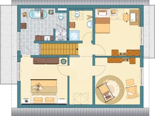 Fertighaus MH Bad Vilbel - NEO 312 von FingerHaus Schlüsselfertig ab 479927€, Satteldach-Klassiker Grundriss 2