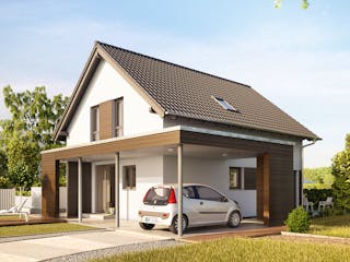 Fertighaus NEO 131 von FingerHaus Schlüsselfertig ab 337836€, Satteldach-Klassiker Außenansicht 1