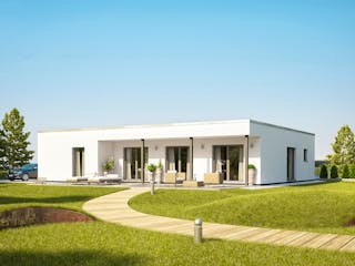 Fertighaus NIVO 140 F von FingerHaus Schlüsselfertig ab 396823€, Bungalow Außenansicht 1