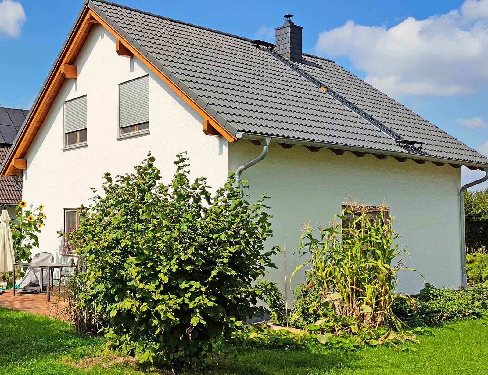 Fertighaus Haus Baier von Gebrüder Noack Holzbau Schlüsselfertig ab 324000€, Satteldach-Klassiker Außenansicht 1
