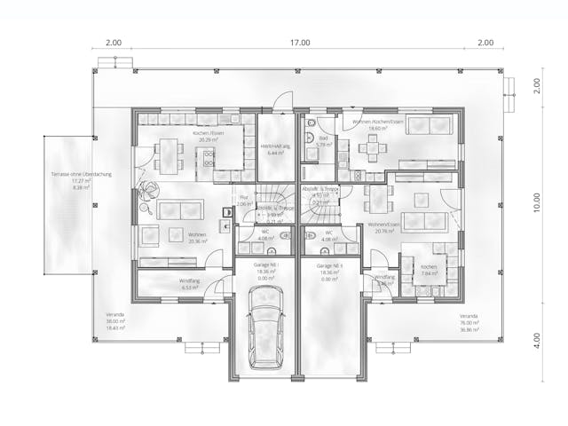 Fertighaus Haus Marusch von Gebrüder Noack Holzbau, Satteldach-Klassiker Grundriss 1 Fertighaus Haus Marusch von Gebrüder Noack Holzbau, Satteldach-Klassiker Grundriss 1