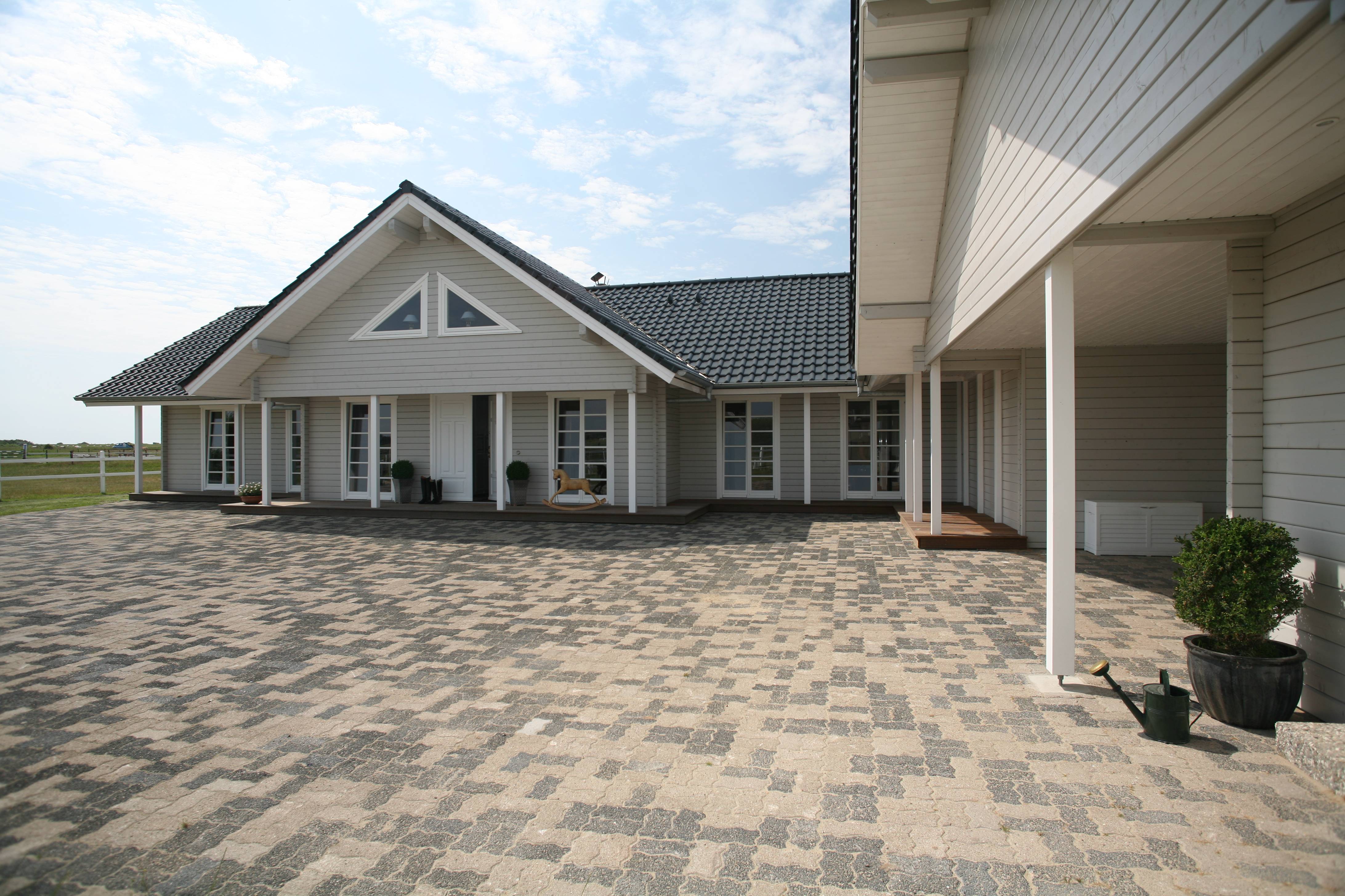 Blockhaus Nyborg von Fjorborg Häuser Ausbauhaus ab 280229€, Blockhaus Außenansicht 2