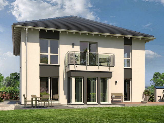 Fertighaus ZweiRaum 6 von OKAL Haus Schlüsselfertig ab 593900€, Stadtvilla Außenansicht 1 Fertighaus ZweiRaum 6 von OKAL Haus Schlüsselfertig ab 593900€, Stadtvilla Außenansicht 1