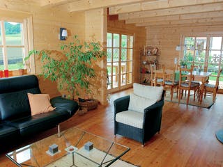 Blockhaus Ottenbach von Rems-Murr-Holzhaus Ausbauhaus ab 275044€, Blockhaus Innenansicht 2