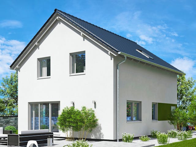 Fertighaus Paris von Fingerhut Haus Schlüsselfertig ab 380058€, Satteldach-Klassiker Außenansicht 1