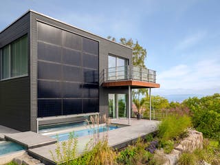 Fertighaus Pawliczec - Kundenhaus von Bau-Fritz Schlüsselfertig ab 1225000€, Cubushaus Außenansicht 2