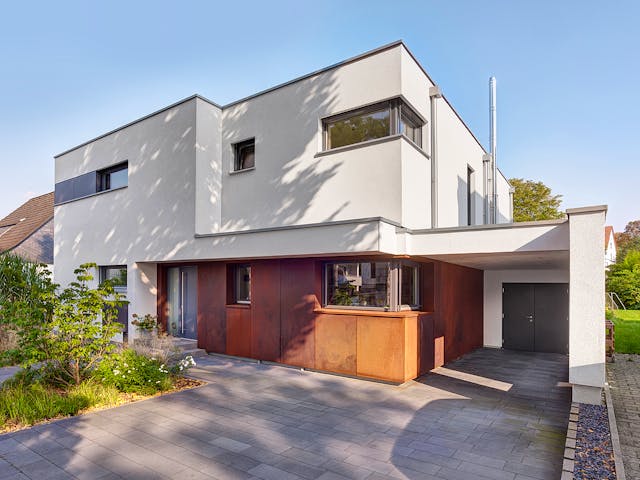 Fertighaus Stadtvilla Cube von petershaus, Stadtvilla Außenansicht 1