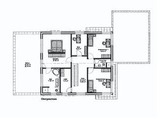 Fertighaus Mehrgenerationenhaus von petershaus, Satteldach-Klassiker Grundriss 2