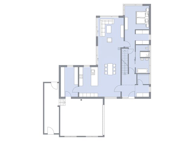 Massivhaus Achenbach von Plan-Concept Massivhaus, Satteldach-Klassiker Grundriss 1
