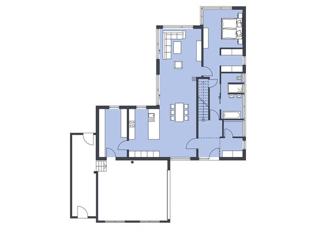 Massivhaus Achenbach von Plan-Concept Massivhaus, Satteldach-Klassiker Grundriss 1