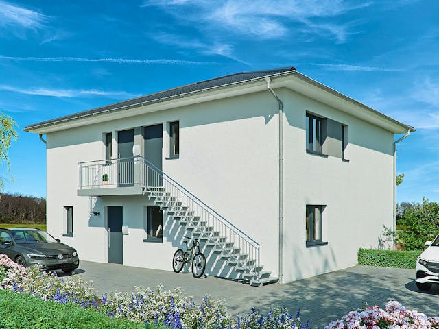 Massivhaus Garda von P & P Massivhaus Schlüsselfertig ab 525000€, Stadtvilla Außenansicht 1 Massivhaus Garda von P & P Massivhaus Schlüsselfertig ab 525000€, Stadtvilla Außenansicht 1