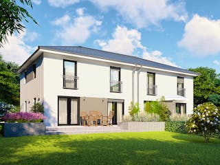 Massivhaus Graz von P & P Massivhaus Schlüsselfertig ab 279000€, Stadtvilla Außenansicht 3