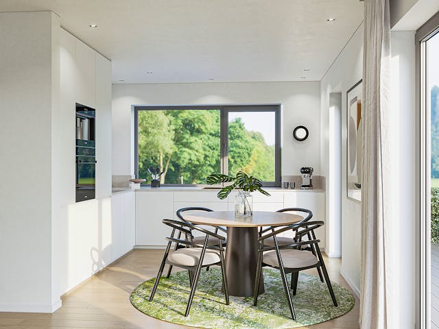 Massivhaus Lumi von P & P Massivhaus Schlüsselfertig ab 345000€, Cubushaus Innenansicht 2