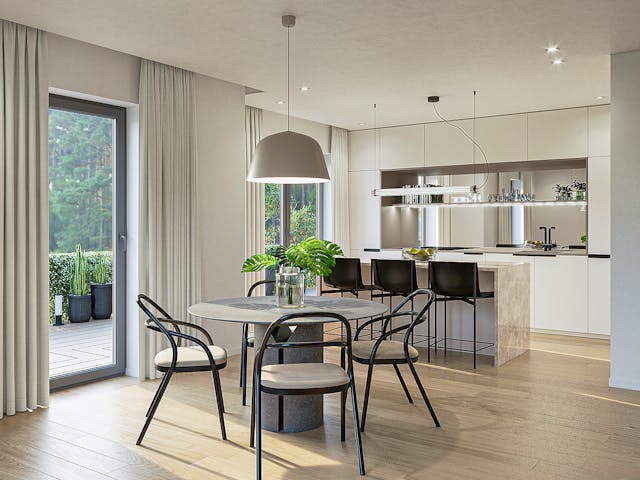 Massivhaus Pisa von P & P Massivhaus Schlüsselfertig ab 339000€, Satteldach-Klassiker Innenansicht 2