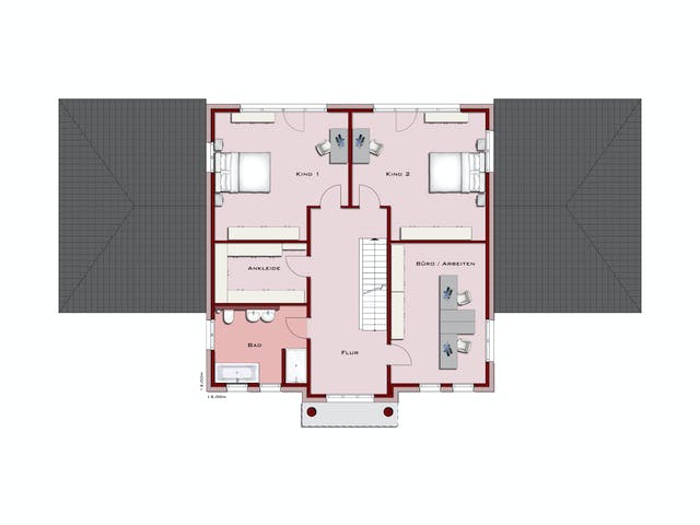 Massivhaus Q10 PHOENIX PALACE von Q-Logic…Wohncompany, Stadtvilla Grundriss 2