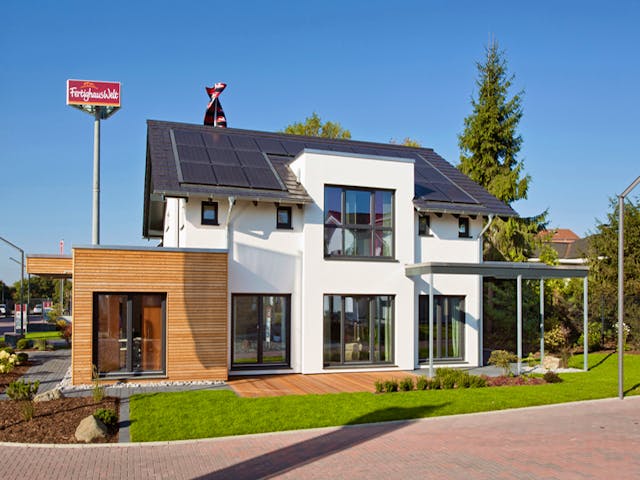 Fertighaus Wuppertal von Fingerhut Haus Schlüsselfertig ab 606177€, Satteldach-Klassiker Außenansicht 1