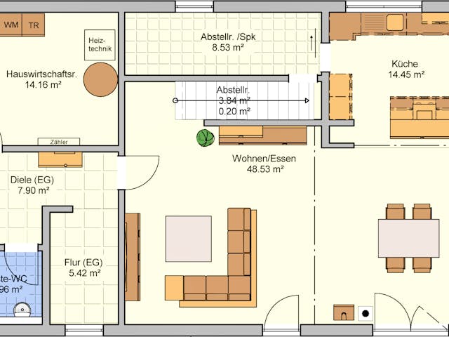 Fertighaus Arbaro von Fingerhut Haus Schlüsselfertig ab 564802€, Satteldach-Klassiker Grundriss 1 Fertighaus Arbaro von Fingerhut Haus Schlüsselfertig ab 564802€, Satteldach-Klassiker Grundriss 1