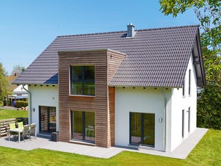 Fertighaus Locca von Fingerhut Haus Schlüsselfertig ab 476741€, Satteldach-Klassiker Außenansicht 1