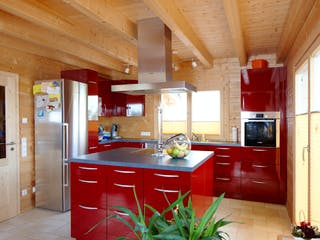 Blockhaus Rappenau von Rems-Murr-Holzhaus Ausbauhaus ab 311551€, Blockhaus Innenansicht 1