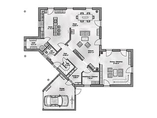 Massivhaus Regia von AUREA Massivhaus, Stadtvilla Grundriss 1