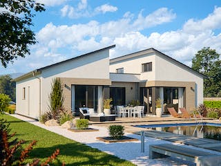 Fertighaus Bungalow Liberty M von RENSCH-HAUS, Bungalow Außenansicht 1