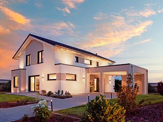 Fertighaus MH Palermo von RENSCH-HAUS, Satteldach-Klassiker Außenansicht 2