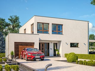 Fertighaus Einfamilienhaus Toronto von RENSCH-HAUS, Cubushaus Außenansicht 1